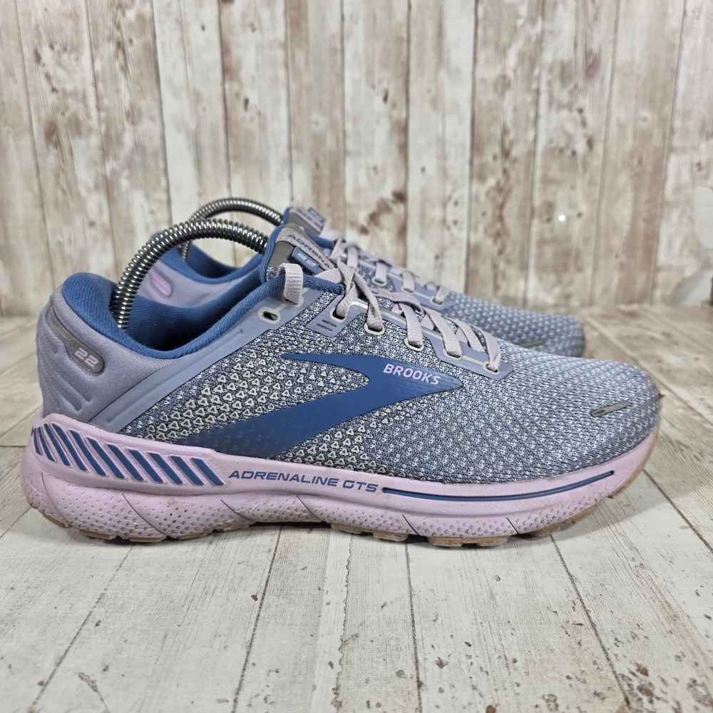 Brooks Adrenaline GTS 22 Womens Blue Purple Running Shoes 1203531B589 Size 10